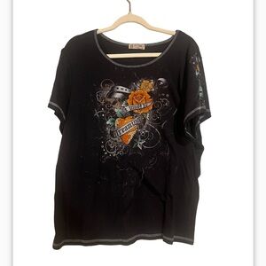 Y2K Vintage Blue canyon clothing plus size 3X top